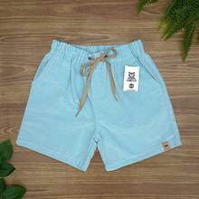 Set Of 3 Premium Linen Shorts For Children And Teens, Bermuda Style, Sizes 2-16 - 薄荷綠 - 查看 3
