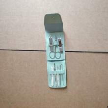 8pcs Stainless Steel Nail Clipper, Nail File, Ear Pick, Foldable Storage Bag, Manicure Tool Set - Multicolor - View 7