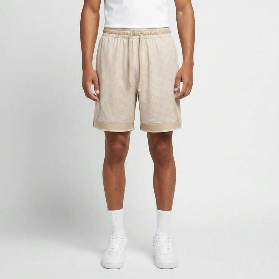 Jordan Pantalones cortos deportivos de punto con estampado geométrico HQ8664-104 - Blanco - Ver 1