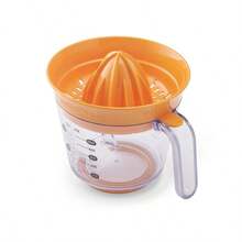Professional 2-Cup Citrus Juicer With Easy Read Measurement Marks – Manual Orange Lemon Juicer, Non-Slip Base, Easy To Clean - Trong sáng - Xem 6