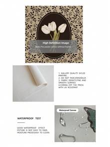 Tranh in hình hoa tulip phong cách retro không khung, màu nâu, tranh trừu tượng cổ điển, tranh thực vật, trang trí hoa lá thời trang cho phòng khách, phòng ngủ, ký túc xá, trang trí phòng, mùa tựu trường, áp phích độc đáo, trang trí cổ điển, đồ dùng cần thiết cho ký túc xá sinh viên. - Hoa tulip cổ điển - Xem 10