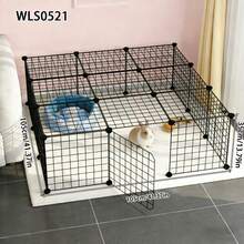 DIY Rabbit Cage, Small Animal Cage, Dog Fence, Self-Assembly, Kitten Cage, Small Pet Activity Fence - Assembled Version - View 1