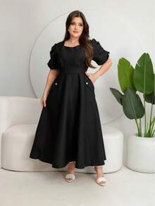 Elegant Casual Zipper Beach Wedding - màu đen - Xem 1