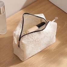 2026 Floral Lace Makeup Bag Mesh Waterproof Cosmetic Pouch Flower Printed Large Capacity Travel Storage Bag Storage Organizer - Multicolor - View 9