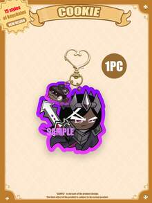 Acrylic Cartoon Character Keychain, COOKIE RUN, COOKIE KINGDOM, Anime Pattern, Car Key Chain, Keyring, Bag Pendant, Special Gift For Friends - Cookie and Cake Combination Design - View 13