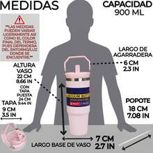 Termo Deportivo De Acero Inoxidable Con Agarradera, FAB-31, 900 ml, Vaso para gym, Termo térmico de acero inoxidable, Vaso con tapa aislante, Termo portátil con agarradera, Botella deportiva con excelente diseño y estilo, botella aislante, 15 colores diferentes, regalo ideal, regalo para hombre, regalo para mujeres, vaso para café, vaso para jugo.. - Rosa - Ver 10
