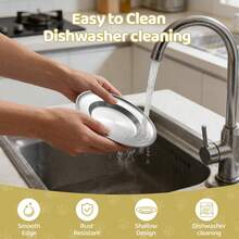 Stainless Steel Cat/Dog Bowl Set, Pet Feeding Anti-Splash Bowl, One-Piece Seamless Design Easy To Clean, Stackable, Suitable For Dry/Wet Food And Water, Applicable To Various Pet Feeding Scenarios - - - View 8