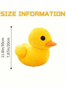 1 chú vịt nhồi bông màu vàng khổng lồ mềm mại - Búp bê thú nhồi bông bằng polypropylene, lý tưởng làm quà tặng ngày lễ, sinh nhật trẻ em, trang trí nhà cửa. - Nhiều màu - Xem 10