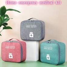 1pc/2pcs Portable First Aid Kit, Mini Medical Bag, Home Medicine Storage Box, Reusable Pill Case, Durable Zipper Medical Pouch For Home, Travel, Camping, Hiking, Work And School. Ideal Outdoor Emergency Survival Kit, Health And Pandemic Prevention Medicine Storage Bag. Suitable As A Gift For Family And Friends On Mother's Day, Father's Day, Halloween, Thanksgiving, Christmas, New Year And Valentine's Day. - TB0623 - View 3