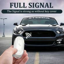 Key Fob Cover, TPU Key Fob Case Cover Fits Model Y Model S Remote Key Holder, Silver White - Silver White + for Model S/Y/3 - View 6