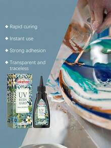 Resin Glue, High Transparency Resin Drip Glue For DIY Handmade, Instant Dry Drip Glue - A - View 9