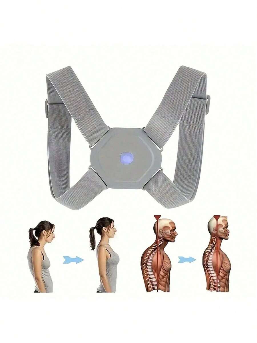 Corrector de Postura Inteligente con Vibración – Soporte Confortable para Espalda y Clavícula - Una pieza - Ver 1