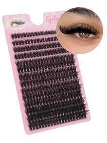 Fluffy Lash Clusters 60DIndividual Eyelash Thick Cluster Eyelash Extensions D Curl Lashes Clusters 280Pcs Individual Lashes 8-16MM Wispy Cluster Lashes Lash Clusters, Eyelash Clusters, Individual Eyelashes, Lashes, Fake Lashes - D - View 2