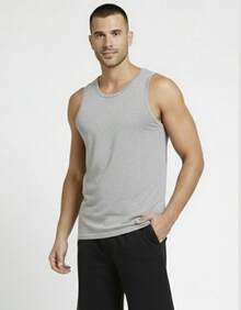 Men Tank Tops - Xám - Xem 1