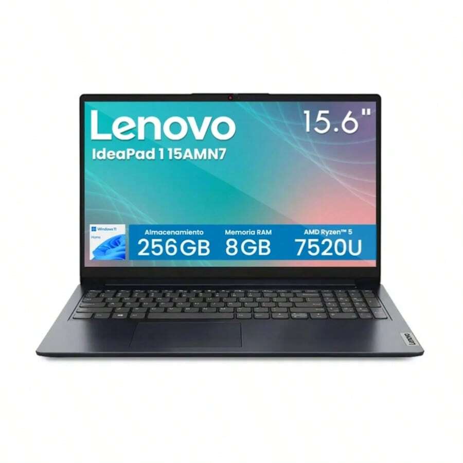 Lenovo IdeaPad 15.6" 15.6" FHD Laptop - AMD Ryzen 5 7520U - 8GB RAM - 256GB SSD - Win11 - Blue - Azul Marino - Ver 1