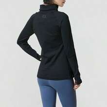 Under Armour 女士长袖T恤，休闲装，日常穿搭，运动套头衫，138174 - 黑色 - 查看 2