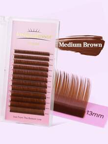 12 แถว C/CC/D/DD Curl 0.05/0.07 ขนตาปลอมสีน้ำตาล, ขนตาผสม 8-15, ขนตาปลอมสีน้ำตาลพรีเมี่ยม 3 ซีรีส์, ขนตาปลอมมิ้งค์นุ่มธรรมชาติ, ช่อขนตาปลอมสำหรับแต่งหน้า, ช่อขนตา, ขนตาปลอม, ขนตา, ขนตาปลอม - C - ดู 7