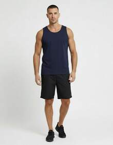 Men Tank Tops - Màu xanh lam - Xem 2