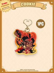 Acrylic Cartoon Character Keychain, COOKIE RUN, COOKIE KINGDOM, Anime Pattern, Car Key Chain, Keyring, Bag Pendant, Special Gift For Friends - Cookie and Cake Combination Design - View 20