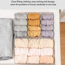 16 Drawer Desktop Cosmetics Storage Box, Transparent Dressing Table Storage Box, Multi Compartment Jewelry Small Item Storage Exquisite Storage Box, Anti Drop, Suitable For Storing Various Small Items - 彩色 - 查看 3