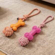 Pet Rope Tug Toy:Durable Interactive Fun For Dog - Multicolor - View 9