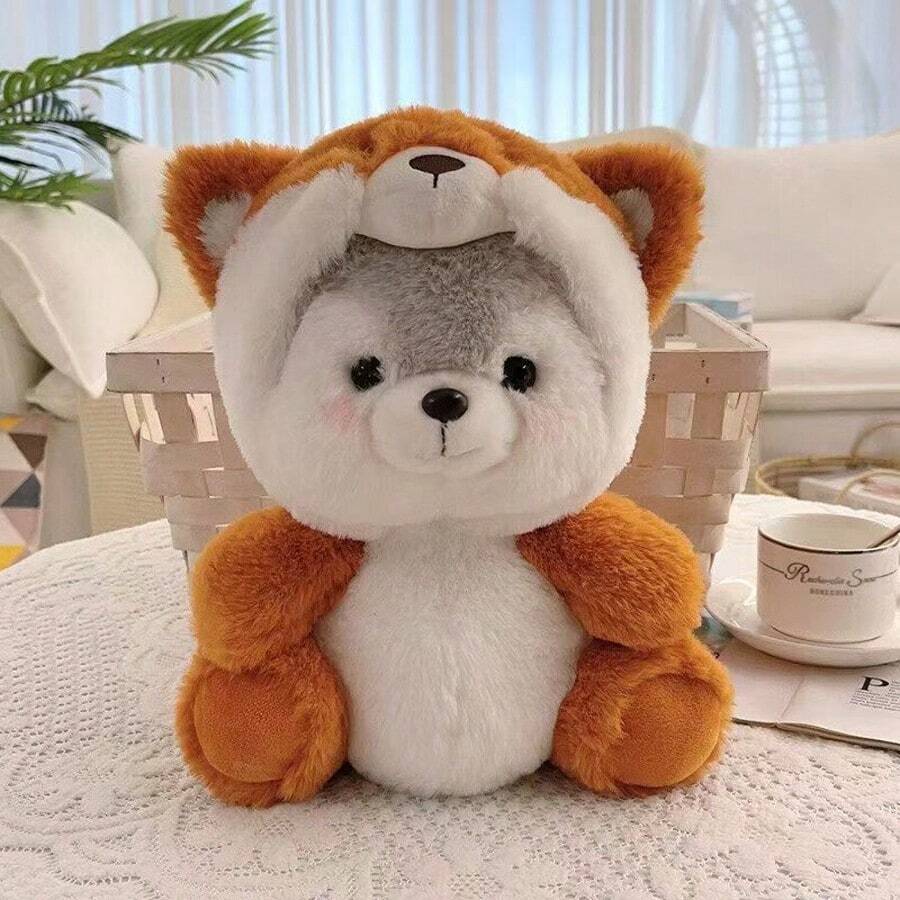 PlushFable 7.09" Cute Husky Plush Dog Small Size Sleeping Companion Doll Girlfriend Husky Pillow Plush Toy Birthday Gift For Men Plushies Stuffed Animals Valentine's Gifts Birthdaygift - Cáo Cam - Xem 1