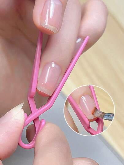 50/30/20/10pcs Nail Polish Overflow Protector Clips, Nail Clamps, Acrylic Gel Nail Extension Tips Clips, DIY French Manicure Tools Accessories, Mixed Color Nail Fixation Clips, Nail Art Tools