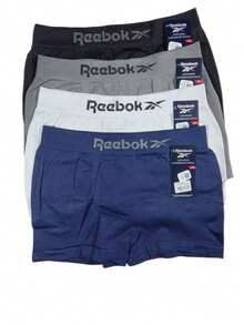 Set Of 3 Men's Boxer Briefs, Original Reebok Microfiber Polyester, Seamless, Maximum Comfort, Adult Lingerie, On - 彩色 - 查看 6