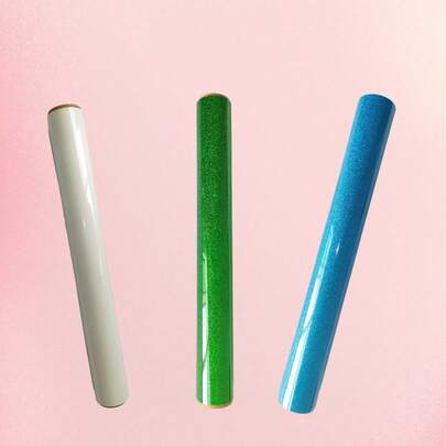 Glitter Puff Heat Transfer Vinyl Sheets, Assorted Colors - Iron-On Puffy Vinyl For DIY T-Shirts, Masks, Jeans, Backpacks & Fabric Crafts