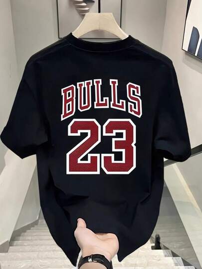 Camiseta de manga corta para hombre, sencilla y clásica, de cuello redondo, agradable al tacto y transpirable, básica, holgada y versátil, de estilo casual.