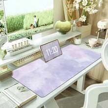 1pc Minimalist Watercolor Green Gradient Mouse Pad, Extra Large Spring High-Performance Computer Desk Mat And Keyboard Pad Office Desk Desk Office Supplies Office Decor Mousepad Study Table Mouse Pad For Desk Desk Decor - A - View 13