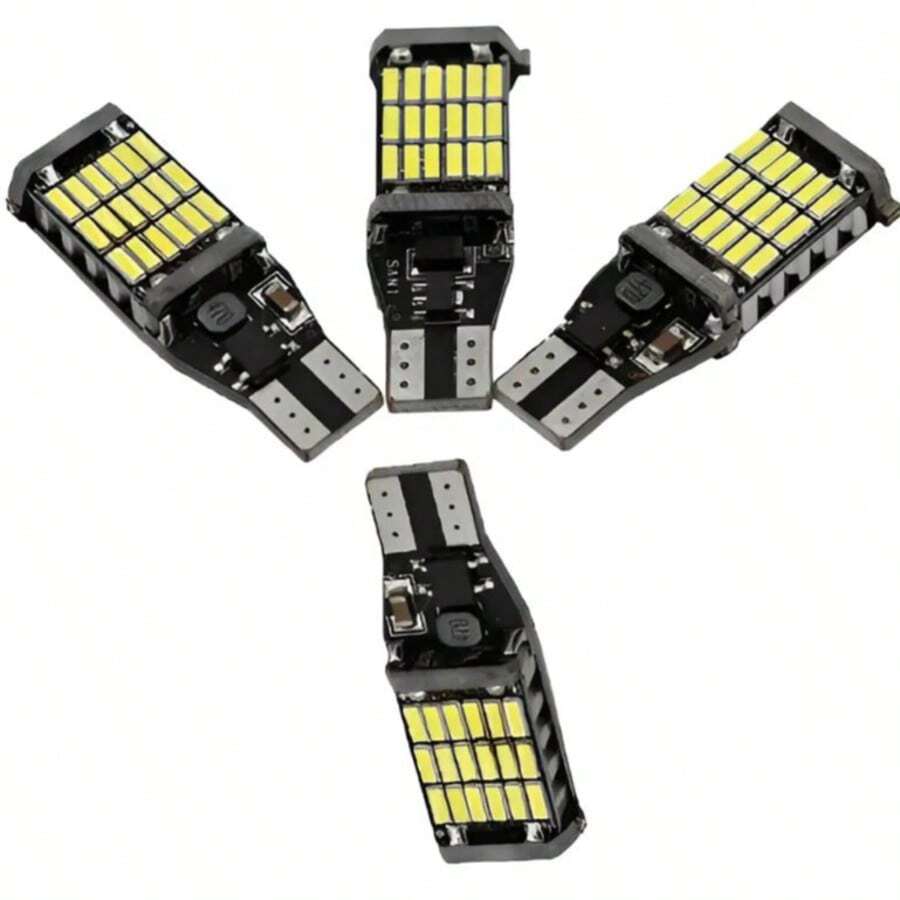 4 Foco De Pellizco Led T15 Canbus Para Reversa - A - Ver 1