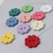 20/40颗1.25-1.5厘米彩色树脂塑料八瓣梅花纽扣,适用于服装配饰、针织衫、外套、手工缝制装饰、情人节DIY材料、服装工艺品、美术用品、缝纫配件 - 八瓣花 - 查看 6