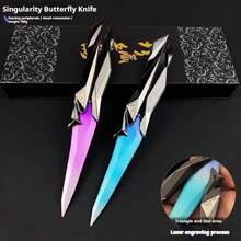 2026-1PC-Valorant-Singularity 2.0 Model-Plastic Folding Flick Knife-Game Weapon Display Prop-Birthday Gift-Holiday Gift - Multicolor - View 3