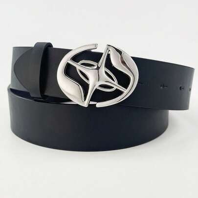 CINTO MASCULINO DE SINTETICO COM FIVELA DE METAL ESTILIZADA MODERNO E VERSATIL