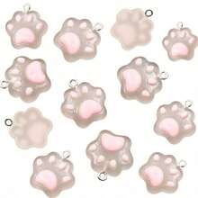 10个可爱脚形DIY饰品制作吊坠 - 彩色 - 查看 5