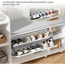 Foldable Shoe Racks - 하얀색 - 보기 5