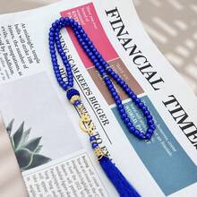 1pc 99 Beads Muslim Prayer Beads, 6mm Glass Faux Pearl Tasbih, Middle Eastern Cross-Border Wholesale, Original Design Unisex Bracelet - Bracelets - View 11