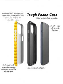 Fashion Phone Case - Suitable Compatible With Apple 11, 15 Series, 14, 13, 16PM, 17 Series, Heart Pattern Phone Case | Layout Phone Case Aesthetic | Street Style Phone Case | Shock-Proof Protection | Gift For Girls - Multicolor - View 5