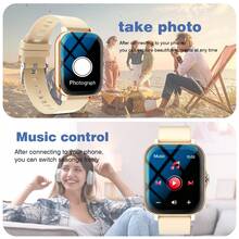 Smart Watch, Wireless Calling /Dial, Multi -Sport Mode, Calling Reminder And Rejection,Information Reminder,SMS Reminder,For IPhone/Andriod - 彩色 - 查看 8