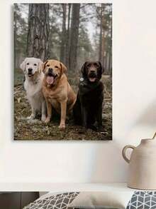 个性化家庭圣诞肖像帆布墙画 - 定制照片礼品，带边框，现代简约竖幅墙面装饰，适用于客厅、卧室、餐厅 - 易于悬挂，无需电池/电源，秋冬家居装饰 - 用定制家庭照片珍藏圣诞回忆，是室内家庭办公室或餐厅装饰的理想之选，简约现代风格 - 彩色 - 查看 8