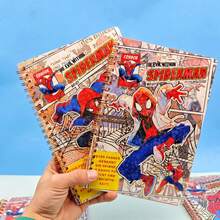 Marvel 1pc New Spider Man A5 Loop Cartoon Anime Peripheral High Beauty Ins Handsome Cool Student Notebook New Year's Gift, Valentine's Day Gift, Easter Gift (Stochastic Style) - Multicolor - View 1