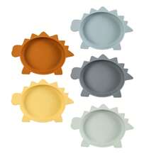 BPA, PVC And Phthalate-Free Silicone Suction Baby Plate With Sun Pattern, Worry-Free Self-Feeding - Multicolor - View 4
