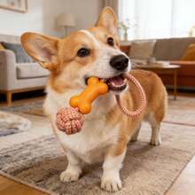 Pet Rope Tug Toy:Durable Interactive Fun For Dog - Multicolor - View 4