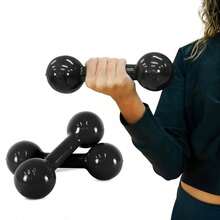 Par Halter Peso Academia Musculação Emborrachado 5kg Consport - Multicolorido - Visão 4