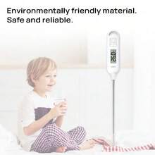 DELI Termómetro de sonda de alta precisión con lectura bloqueada para evitar deriva; diseño de modo de suspensión inteligente; termómetro de cocina práctico. - Talla única - Ver 4