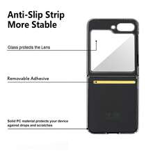 VIETAO Fashion Golden Plating Retro Crazy Horse Pattern Faux Leather Mobile Phone Case Compatible With Samsung Galaxy Flip 3 4 5 6 5g 7 Protective Phone Cover - Black - View 3