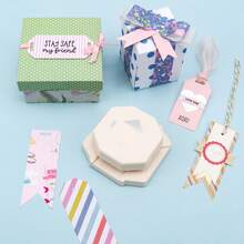 4-In-1 Tag Punch For Paper Crafts;4 Shapes Label Corner Punches 2 Designs Available For DIY Business Cards, Invitations, Photos, Cards Making Scrapbooking - 4 In 1 Tag Punch - View 12