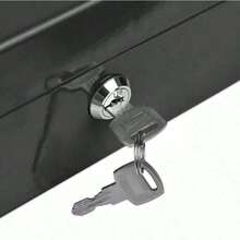 MEFENY Caja Dinero Fuerte ,cash Box Metálica Mate Mediana - Negro - Ver 6