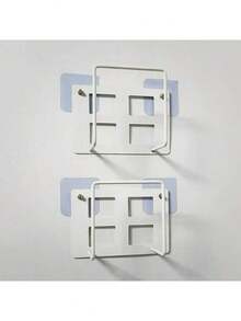 2个/1个免钻孔壁挂式置物架，多功能WiFi路由器和机顶盒支架，重型铸铁收纳支架，带线缆管理功能。宽敞的平台储物架，可放置调制解调器、电视盒和家庭办公用品。非常适合客厅和浴室使用，宿舍和办公室必备，也是开学季的理想礼物。 - 通用版 - 查看 21